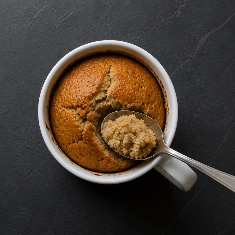 Step 3: Rest 1 minute — it firms up into cake.