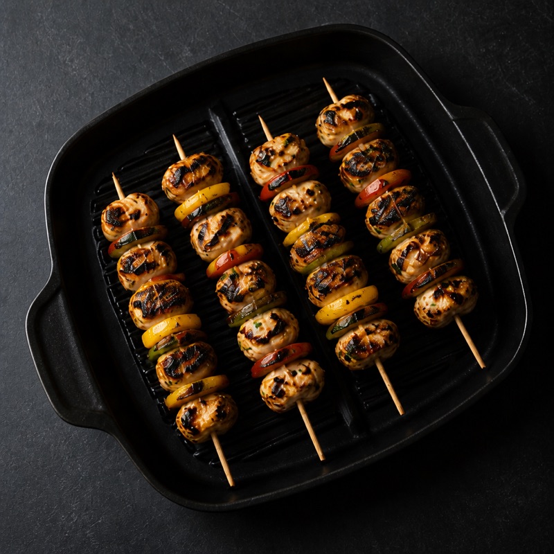 Step 2: Grill or pan, 12 minutes, turning.