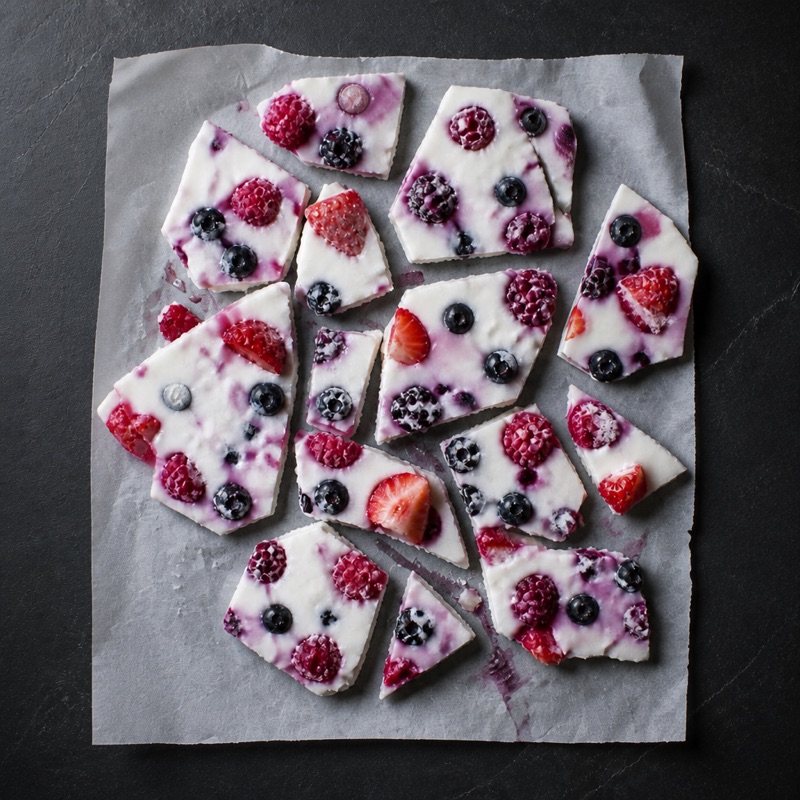 Step 3: Freeze 3 hours, then smash into shards.