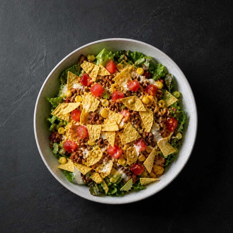 Step 3: Yogurt on top, crushed chips over everything.