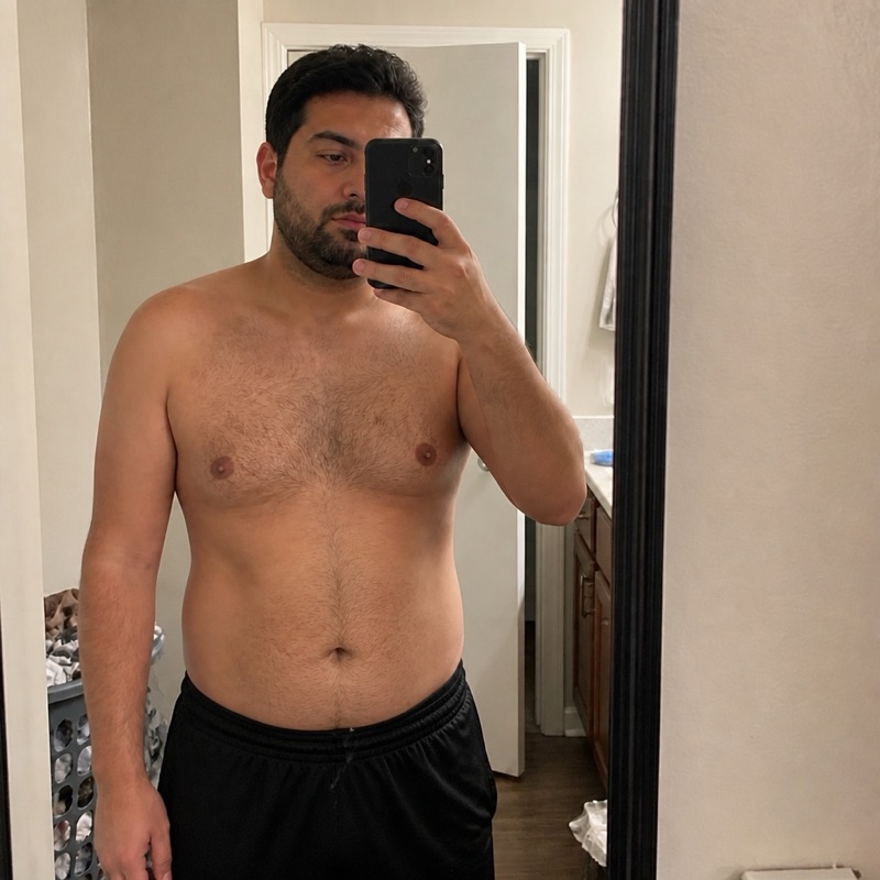 AI forecast, day 30 · ~22% body fat