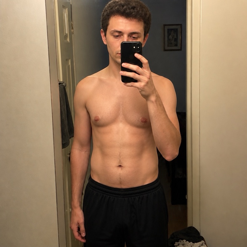 AI forecast, day 30 · ~18% body fat
